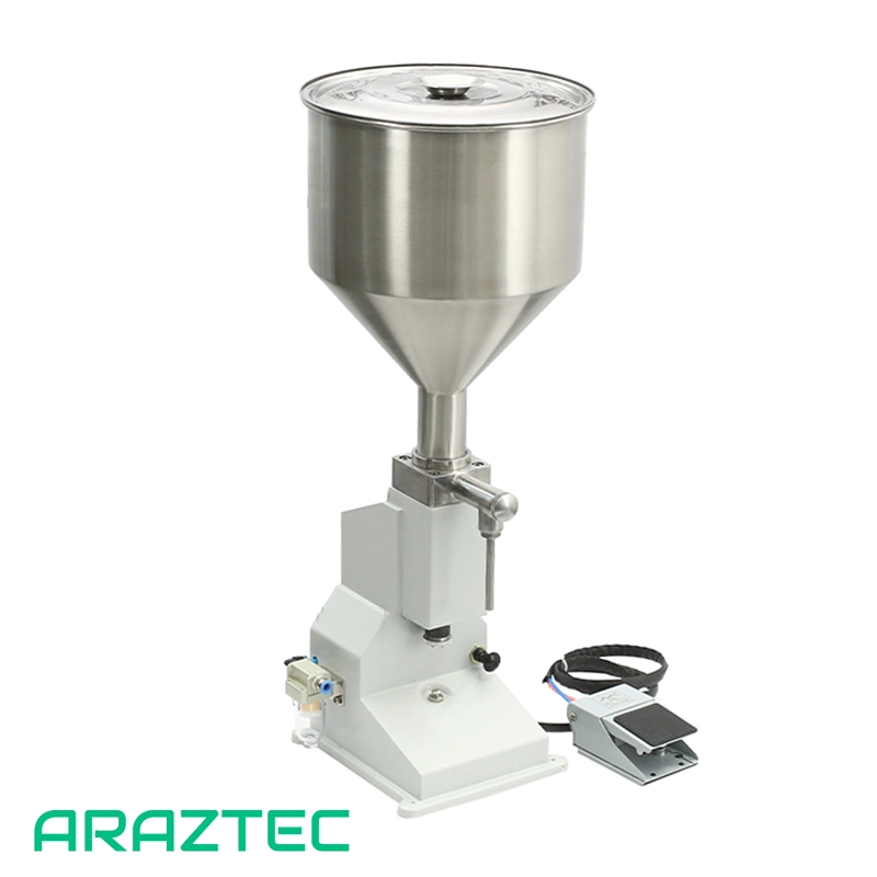 دستگاه پرکن مایعات رقیق و غلیظ فول پنوماتیک 5 الی 60 میلی لیتر مدل F8 آرازتک