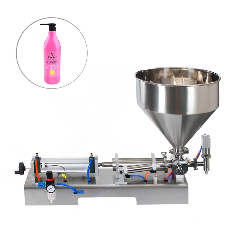 دستگاه پرکن مایعات رقیق و غلیظ پنوماتیک ظرفیت 30 الی 500 میلی لیتر مدل F1 آرازتک