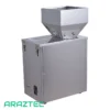 دستگاه پرکن پودر و گرانول 1 الی 200 گرم دارای سنسور چشمی، پدال، ویبره و کاپ تخلیه استیل مدل FP1 آرازتک