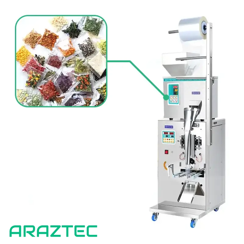 دستگاه پرکن بسته بندی ساشه 0.1-100 گرم سه طرف دوخت پودر و گرانول مدل S7