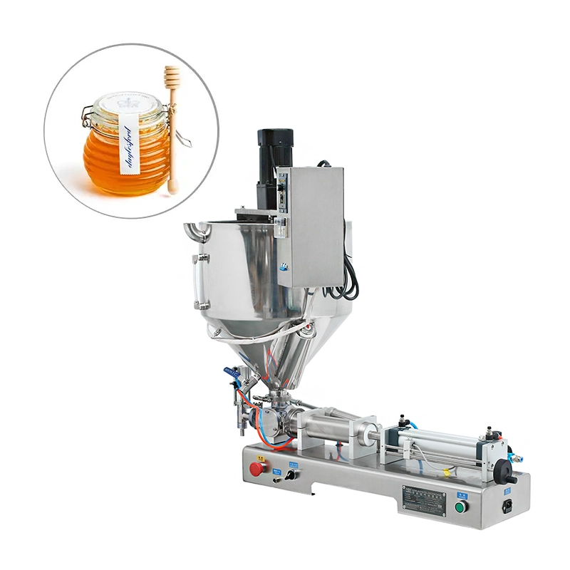 دستگاه پرکن مایعات رقیق و غلیظ پنوماتیک به همراه مخزن مخصوص دارای همزن و سیستم گرمکن ظرفیت 30 الی 500 میلی لیتر مدل F12 آرازتک