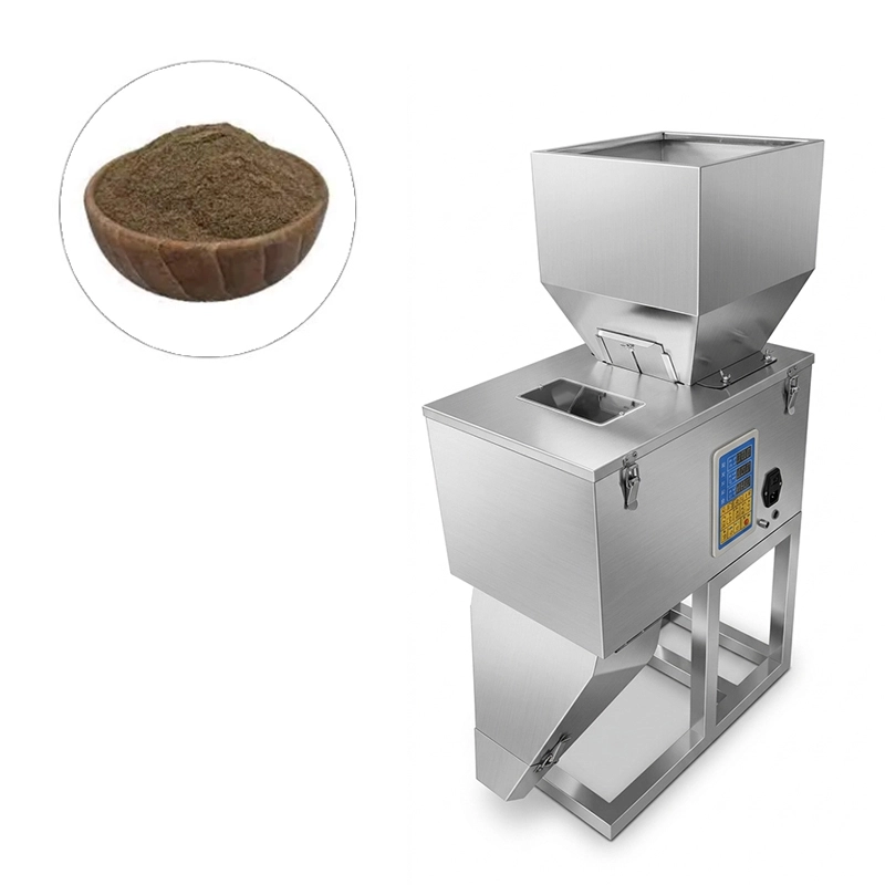 دستگاه پرکن پودر و گرانول 10 الی 1500 گرم دارای پدال، ویبره، کنترل دریچه و کاپ تخلیه استیل مدل FP19 آرازتک