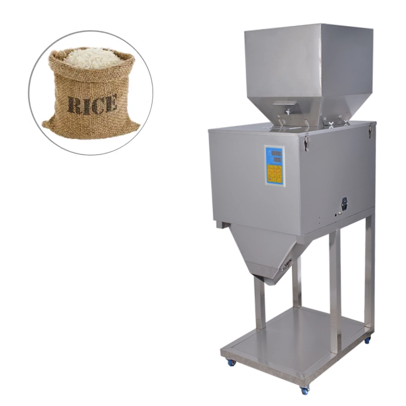 دستگاه پرکن پودر و گرانول 100 الی 10,000 گرم دارای پدال، ویبره، کنترل دریچه و کاپ تخلیه استیل مدل FP24 آرازتک