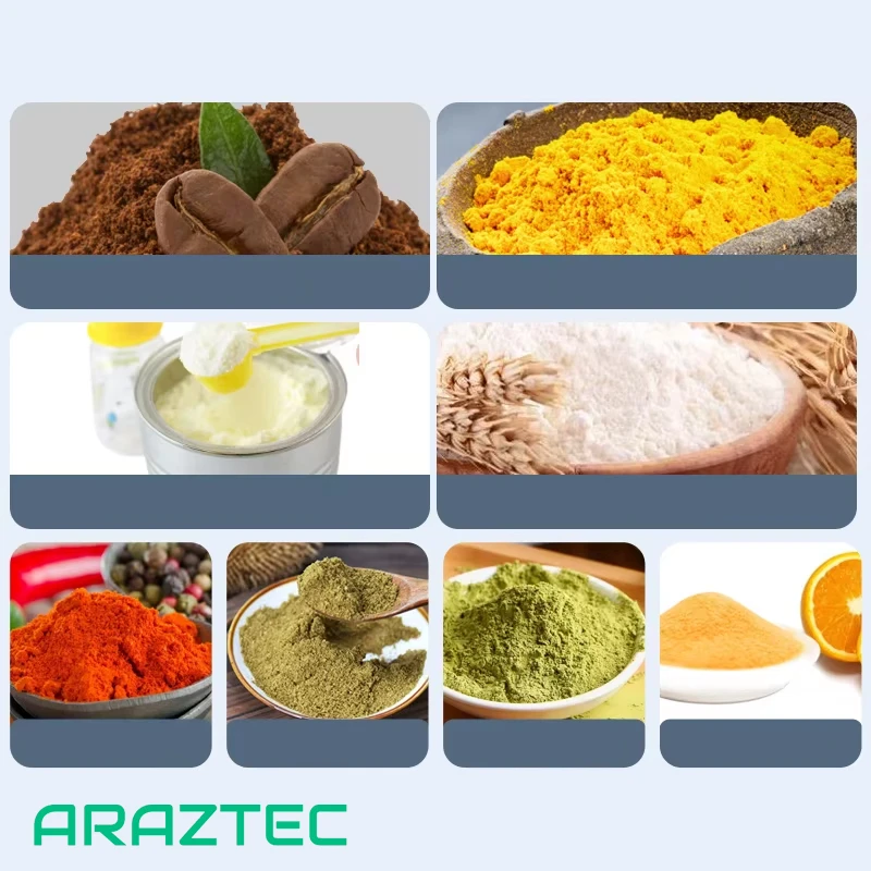 دستگاه پرکن بسته بندی ساشه ماردونی تمام اتوماتیک 1-200 گرم سه طرف دوخت پودری مدل S32 سری 320 آرازتک