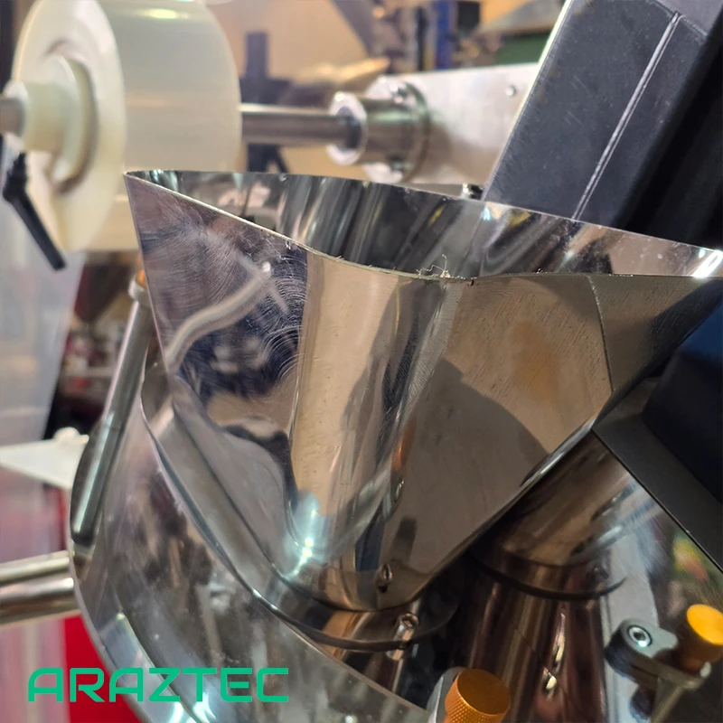 دستگاه پرکن بسته بندی ساشه ماردونی تمام اتوماتیک 1-200 گرم سه طرف دوخت پودری مدل S32 سری 320 آرازتک