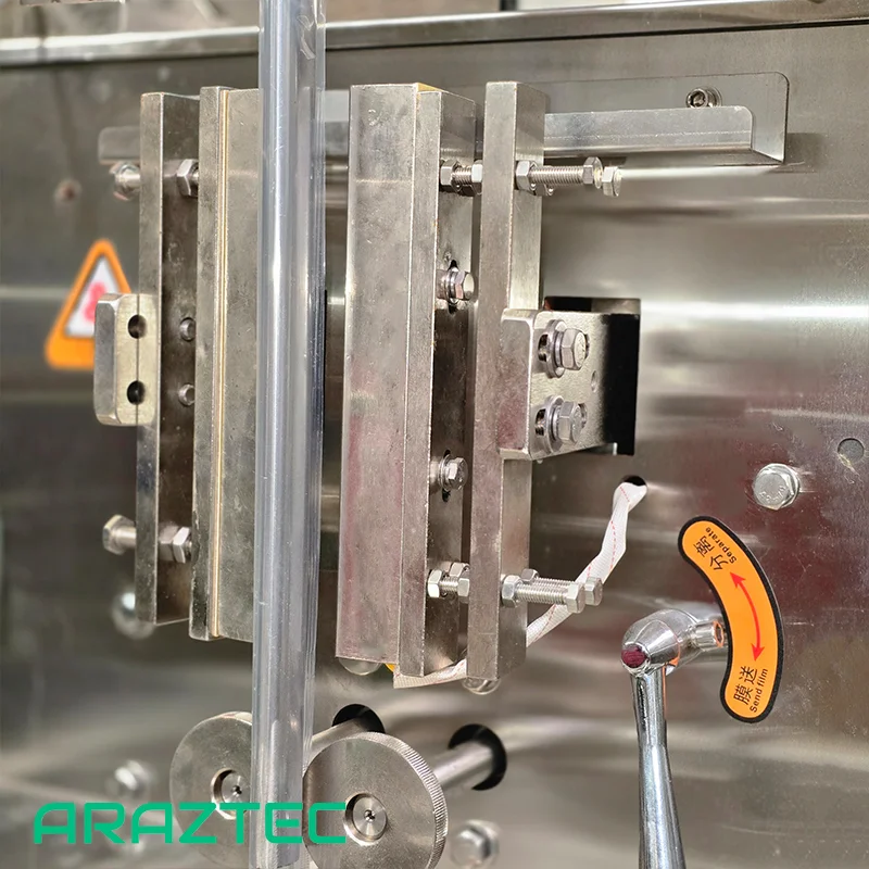 دستگاه پرکن بسته بندی ساشه ماردونی تمام اتوماتیک 1-200 گرم سه طرف دوخت پودری مدل S32 سری 320 آرازتک