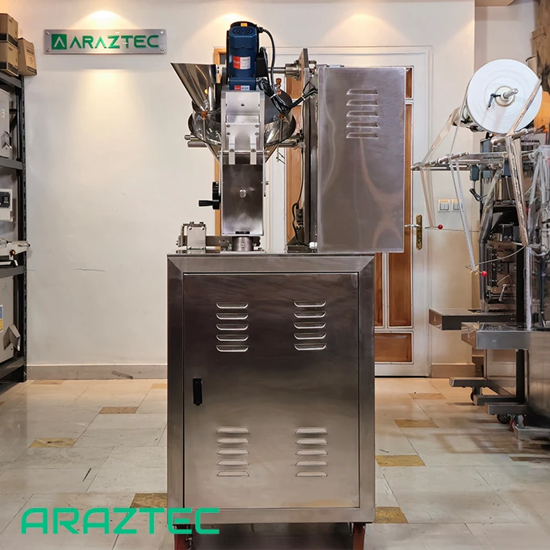 دستگاه پرکن بسته بندی ساشه ماردونی تمام اتوماتیک 1-200 گرم سه طرف دوخت پودری مدل S32 سری 320 آرازتک