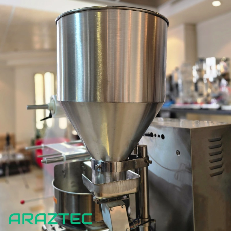 دستگاه پرکن بسته بندی ساشه تمام اتوماتیک 1-200 گرم بک سیل گرانول مدل S36 آرازتک