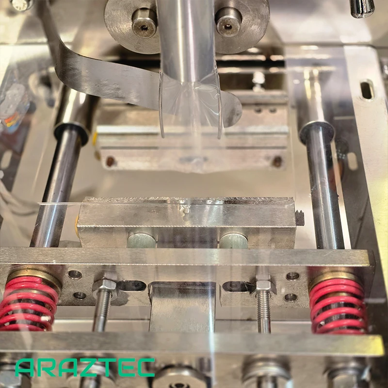 دستگاه پرکن بسته بندی ساشه تمام اتوماتیک 1-200 گرم بک سیل گرانول مدل S36 آرازتک