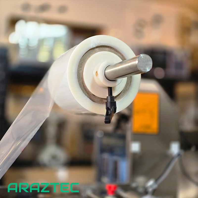 دستگاه پرکن بسته بندی ساشه تمام اتوماتیک 1-200 گرم بک سیل گرانول مدل S36 آرازتک