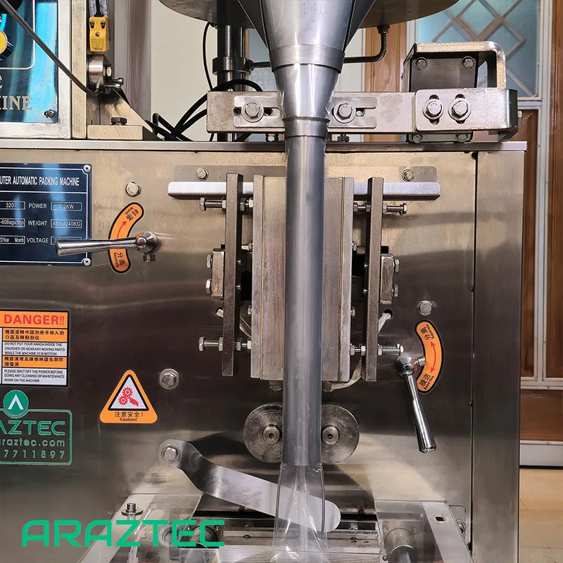 دستگاه پرکن بسته بندی ساشه تمام اتوماتیک 1-200 گرم بک سیل گرانول مدل S36 آرازتک