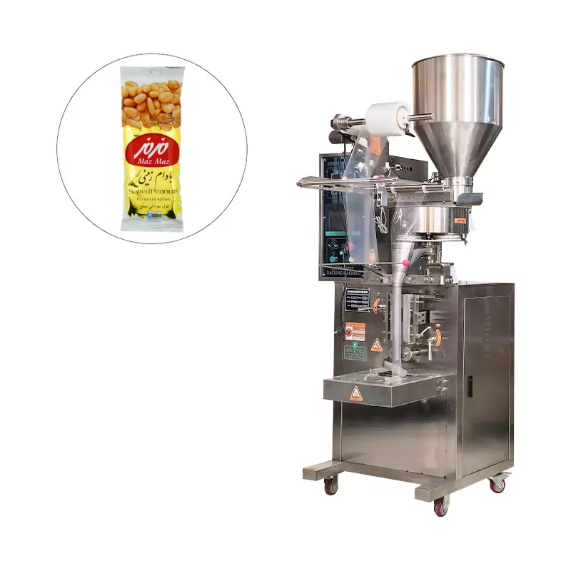 دستگاه پرکن بسته بندی ساشه حجمی تمام اتوماتیک 1-200 گرم بک سیل تک توزین گرانول مدل S36 سری 320 آرازتک