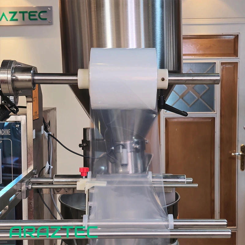 دستگاه پرکن بسته بندی ساشه تمام اتوماتیک 1-200 گرم بک سیل گرانول مدل S36 آرازتک