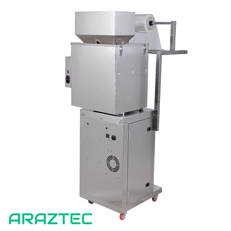 دستگاه پرکن بسته بندی ساشه 0.1-200 گرم بک سیل دو توزین پودر و گرانول (مدادی) مدل S42 آرازتک