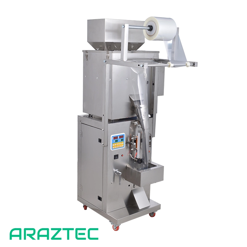 دستگاه پرکن بسته بندی ساشه 0.1-200 گرم بک سیل دو توزین پودر و گرانول (مدادی) مدل S42 آرازتک