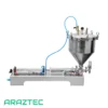 دستگاه پرکن مایعات غلیظ پنوماتیک به همراه مخزن استیل تحت فشار ظرفیت 30 الی 500 میلی لیتر مدل F39 آرازتک