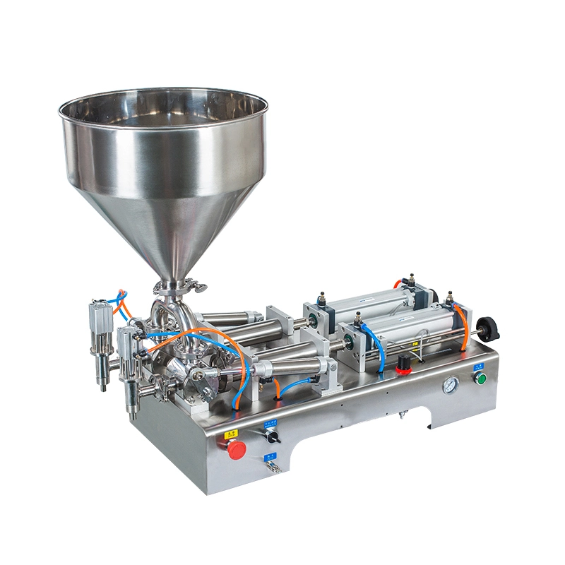 دستگاه پرکن مایعات غلیظ و رقیق 100-1000 میلی لیتر دو نازل مدل F40 آرازتک