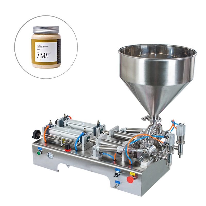 دستگاه پرکن مایعات غلیظ و رقیق پنوماتیک 100 الی 1000 میلی لیتر دو نازل مدل F40 آرازتک