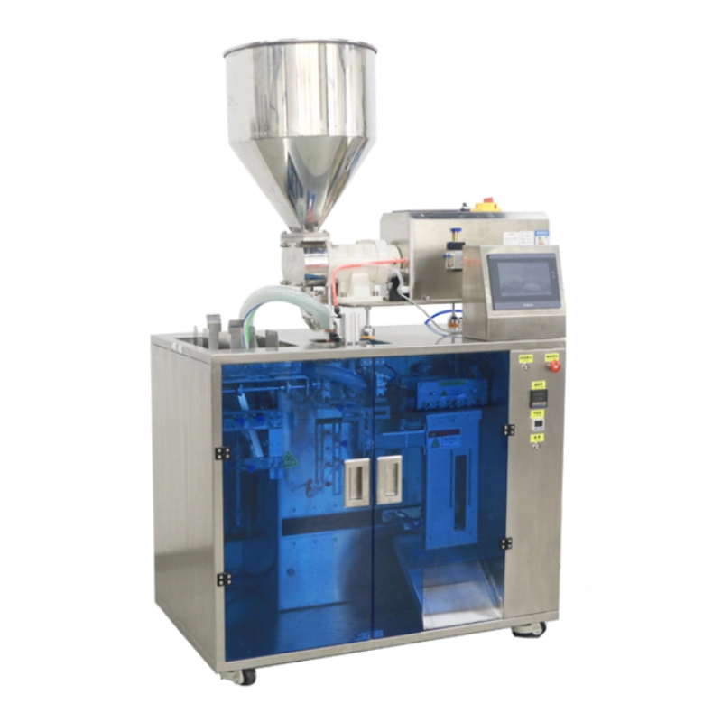 دستگاه پرکن و بستهبندی پاکت آماده مایعات غلیظ با پمپ روتاری