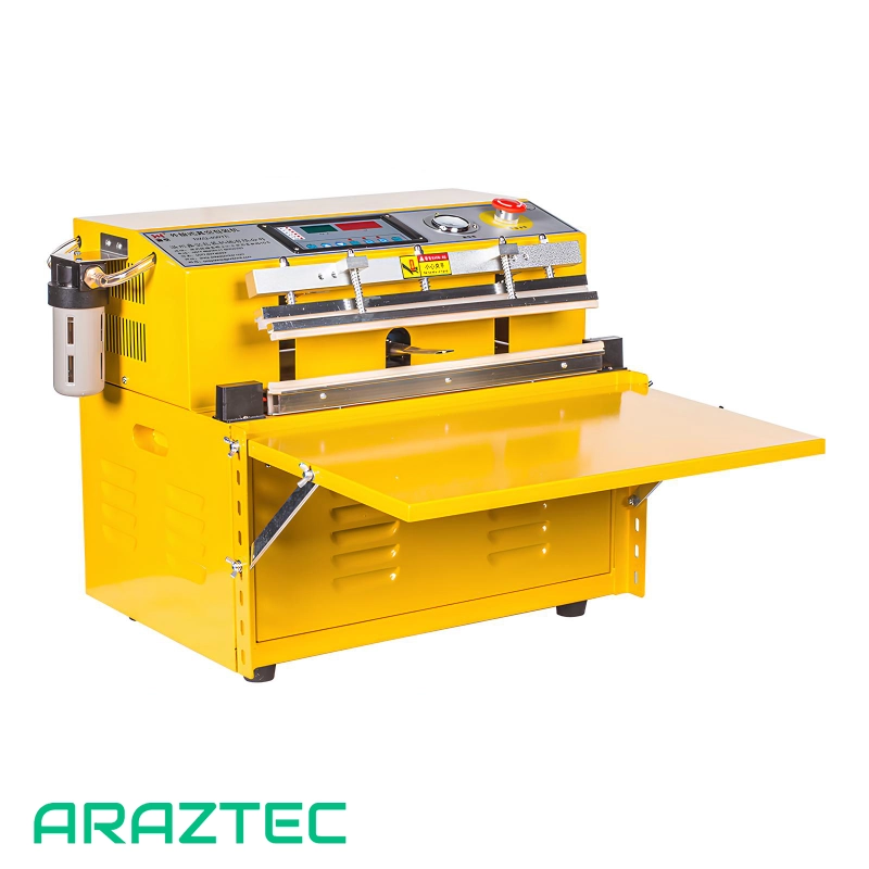 دستگاه بسته بندی وکیوم صنعتی آهنی با رنگ الکتروستاتیک دوخت ۵۰ سانتی متری مدل V7 آرازتک