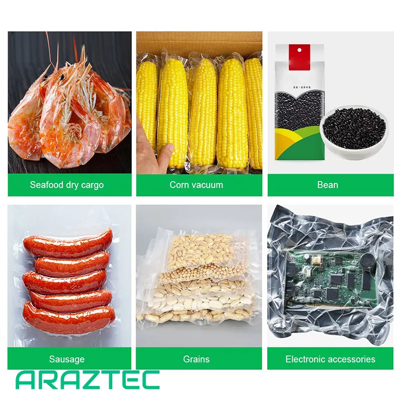 دستگاه بسته بندی وکیوم صنعتی آهنی با رنگ الکتروستاتیک دوخت ۵۰ سانتی متری مدل V7 آرازتک