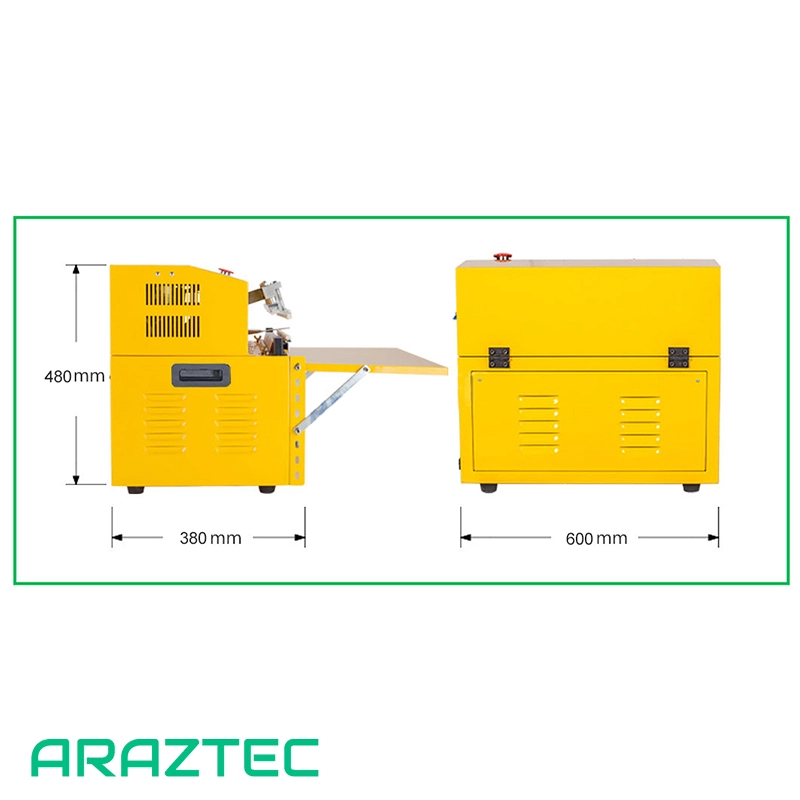 دستگاه بسته بندی وکیوم صنعتی آهنی با رنگ الکتروستاتیک دوخت ۵۰ سانتی متری مدل V7 آرازتک