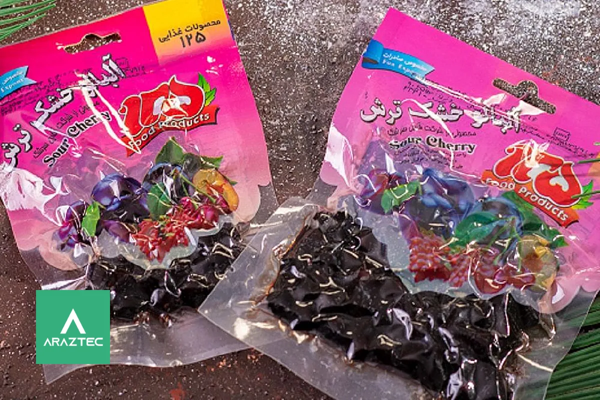 دستگاه بسته بندی آلبالو خشک وکیوم